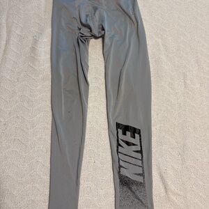 M men nike Pro grey long sports tights